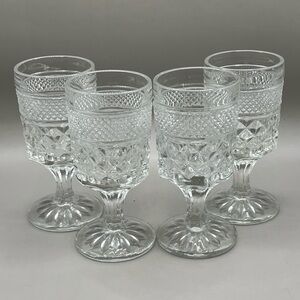 Anchor Hocking Wexford Juice Or Small Wine Glasses Set of 4 5.75”